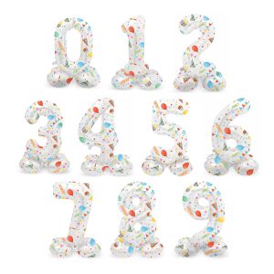 Sifferballong Stående Joyful Party 72 cm ”0-9”