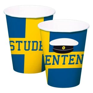 Studenten Pappersmugg 250 ml 8-pack