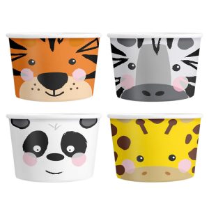 Vilda Djur – Glassbägare 4-pack