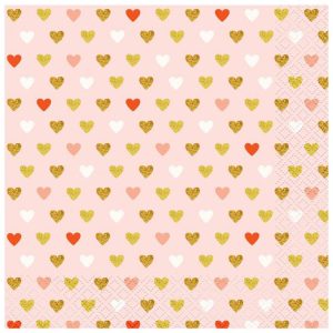 XOXO Collection Servetter Rosa 20-pack