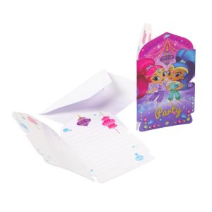 Inbjudningskort Shimmer & Shine 8-pack