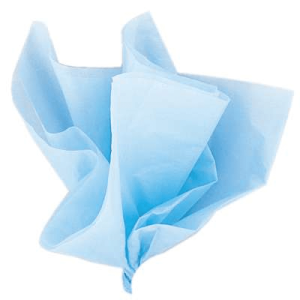 Silkespapper ljusblå 10-pack