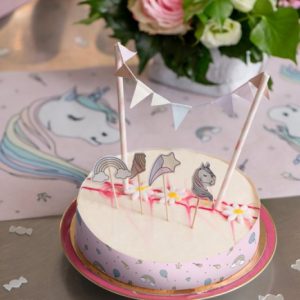 Tårtdekoration Unicorn / Enhörning
